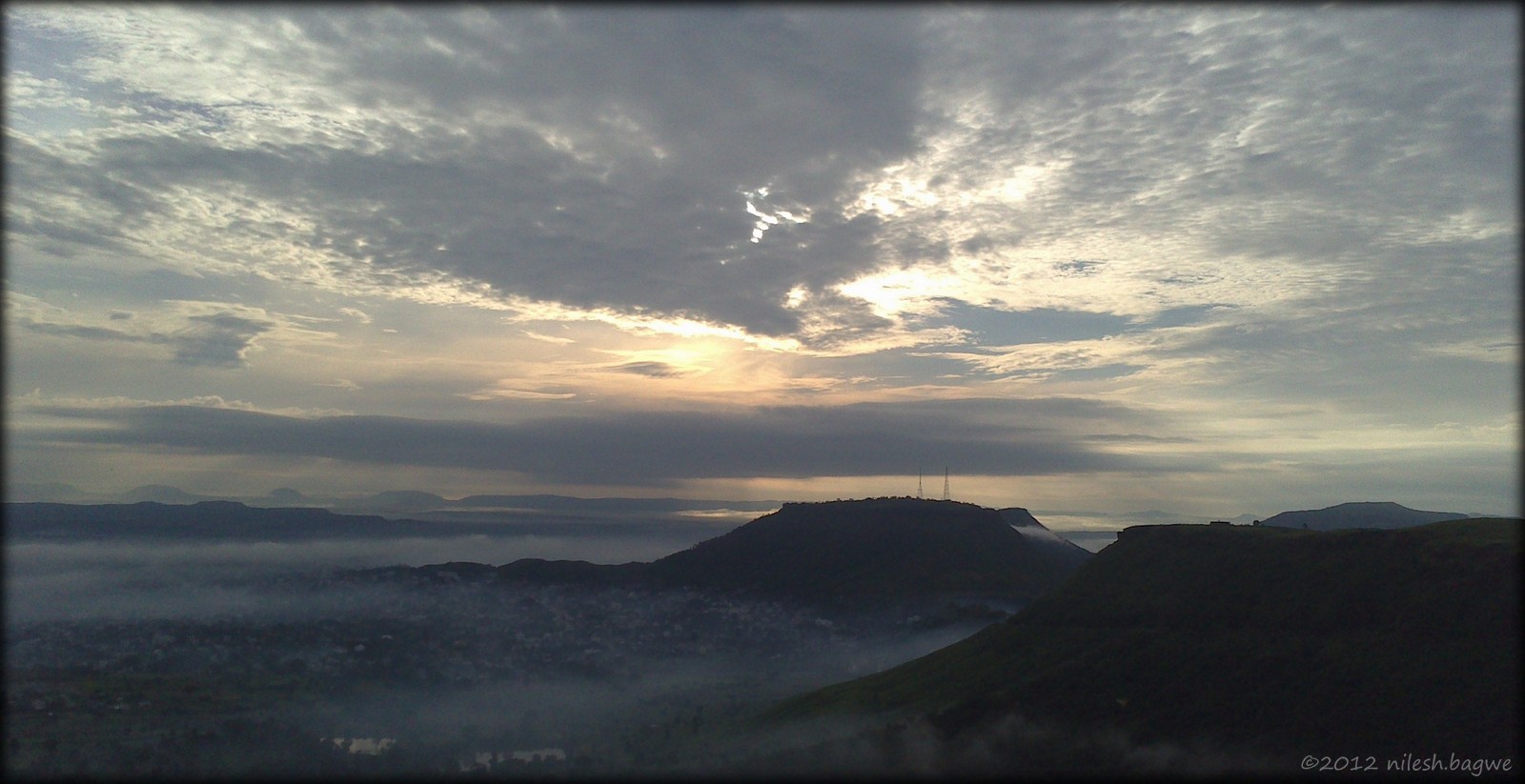 Kas Pathar & Thoseghar Falls Lovely morning sky over Satara city