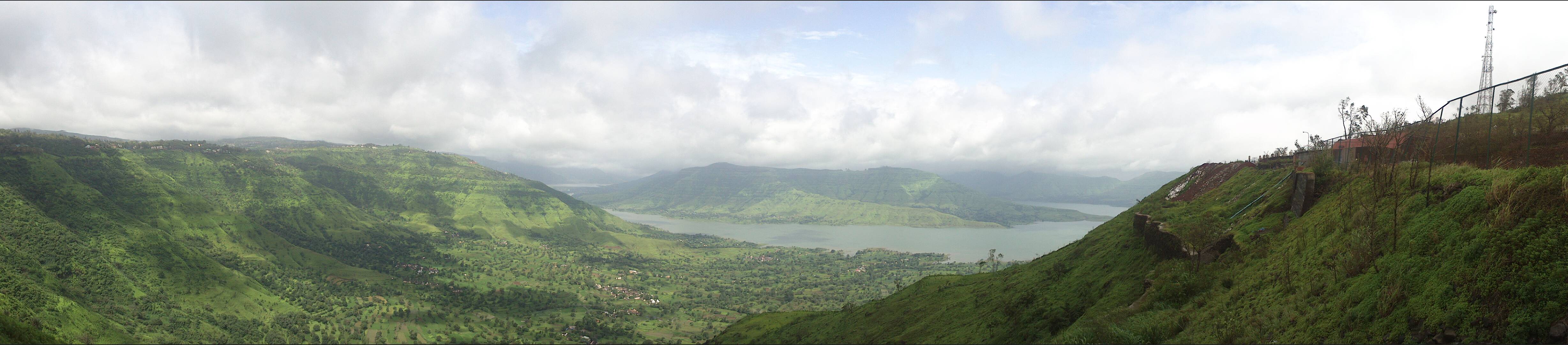 Panchgani Panoramic view from hotel
