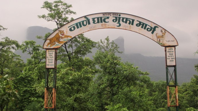 Malshej Ghat The start of Naneghat Trek with Naneghat in the background